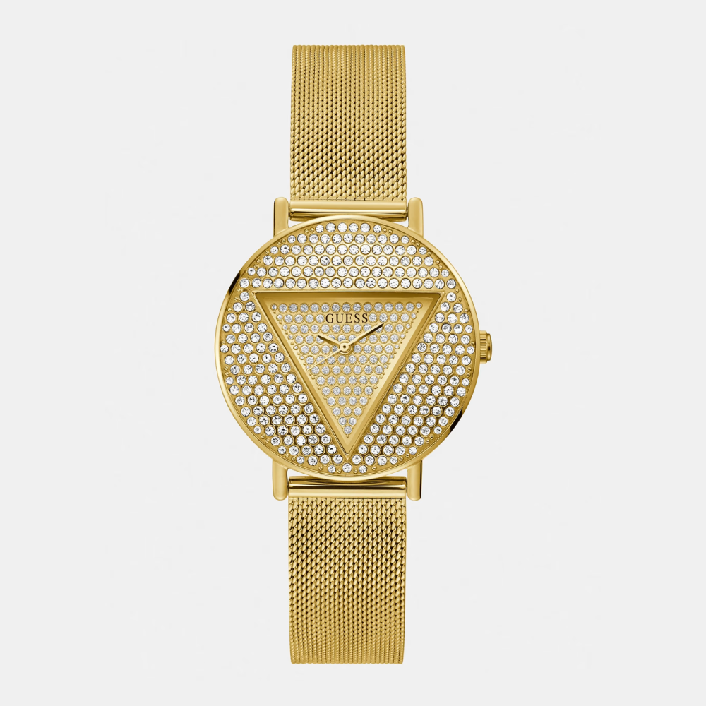 Reloj Guess analógico con cristales color Dorado