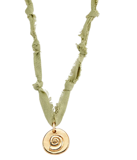 Collar midi TIAREVerde / Dorado