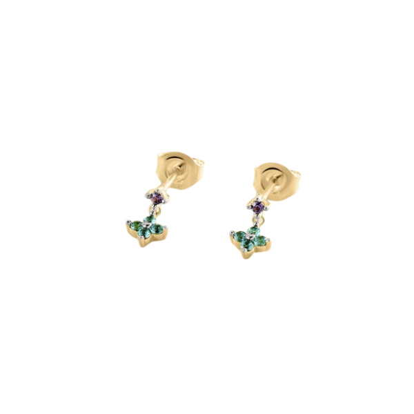 Pendientes cortos BELOVED Multicolor / Oro