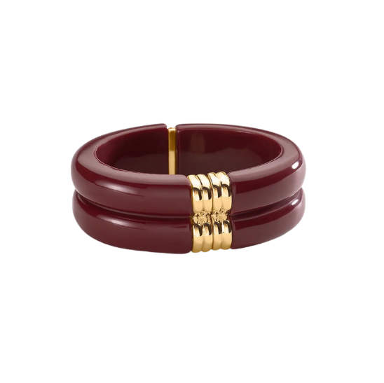 Pulsera esclava ROYAL Bordeos / Dorado