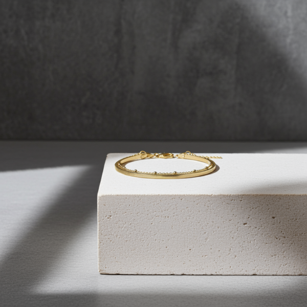PULSERA DE PLATA BAÑADA EN ORO