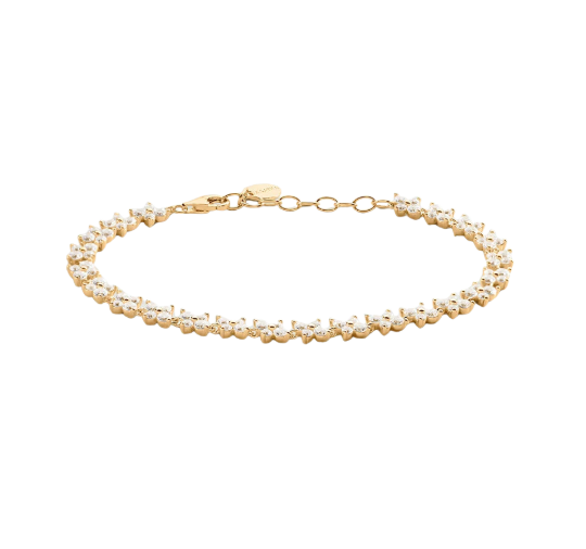 Pulsera de cadena BELOVED Cristal / Dorado