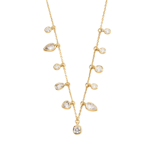 Collar corto CANDY Cristal / Dorado