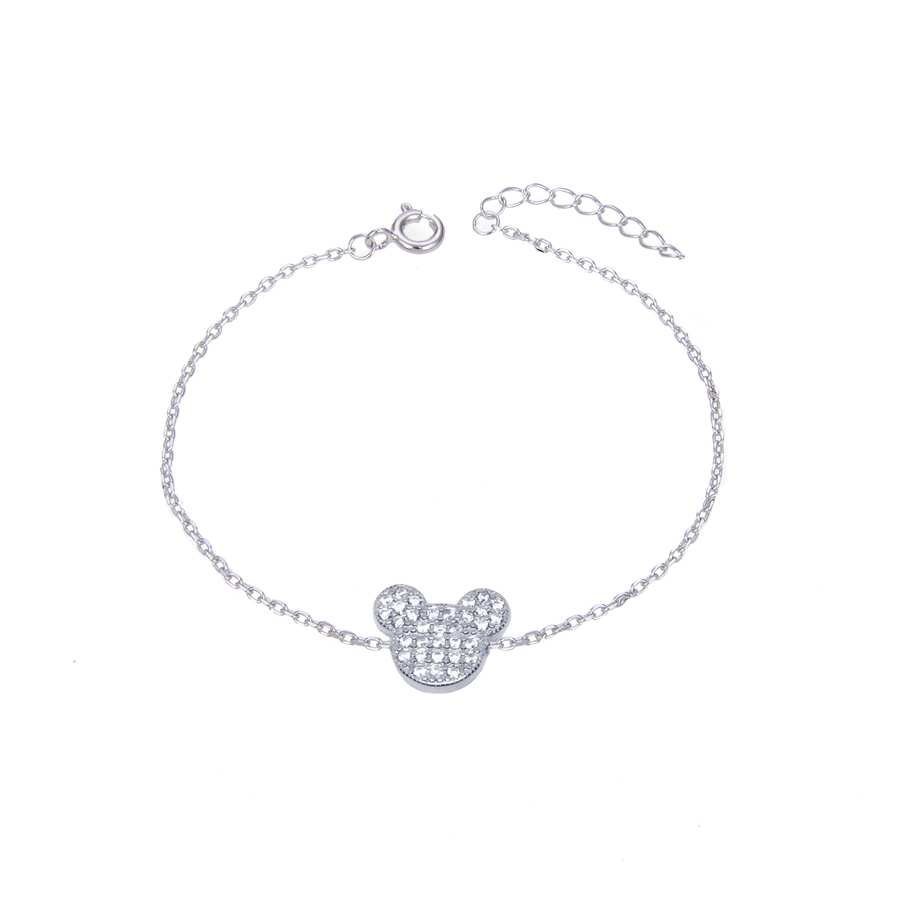 Pulsera de Plata Mickey con Circonitas