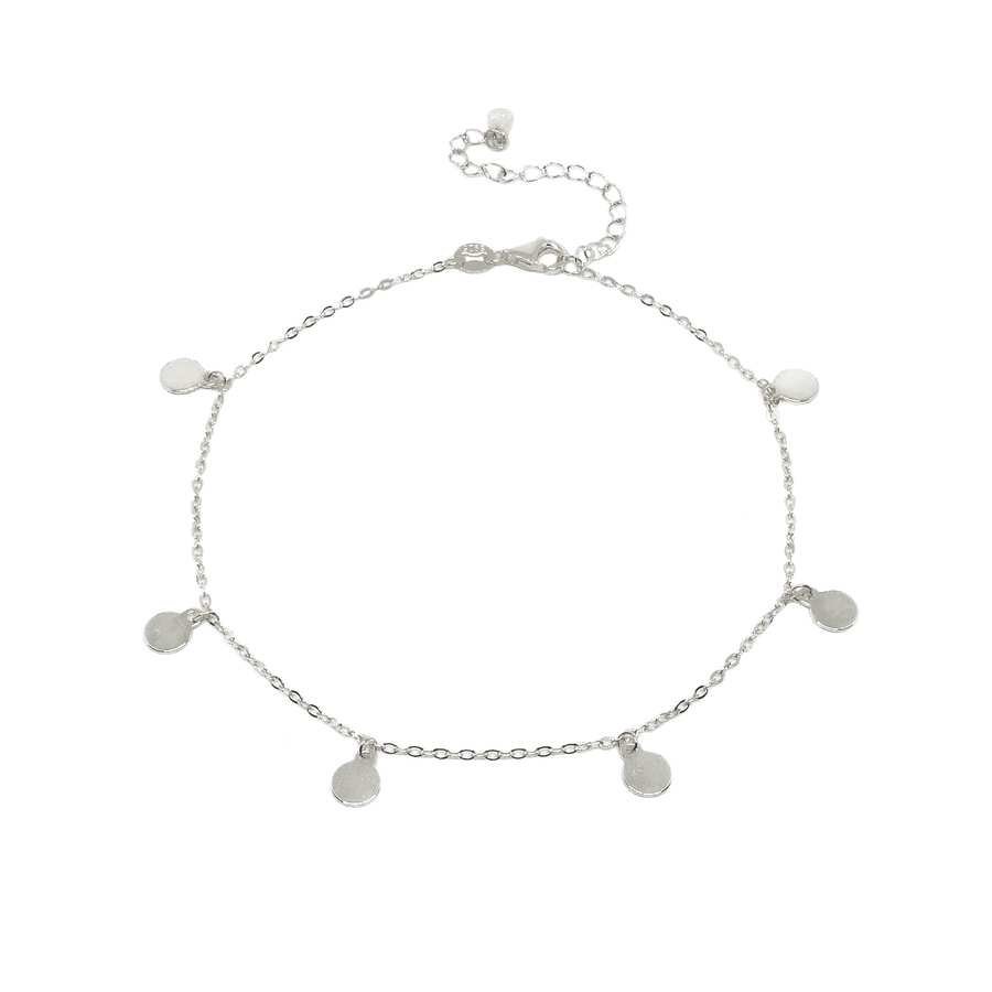 Tobillera de Plata con Medallitas