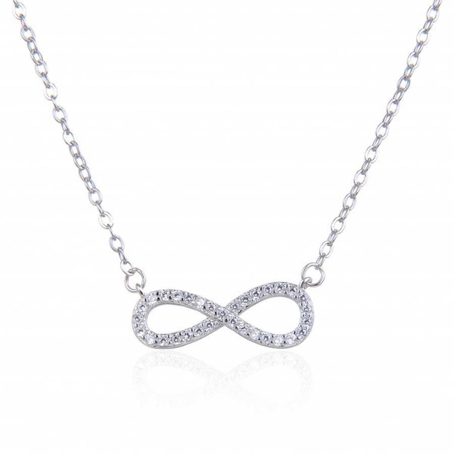 Gargantilla Plata con Infinito con Circonitas