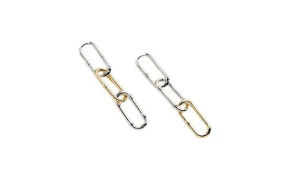 Pendientes Criolla color plateado y oro largos colección Lucky Agatha