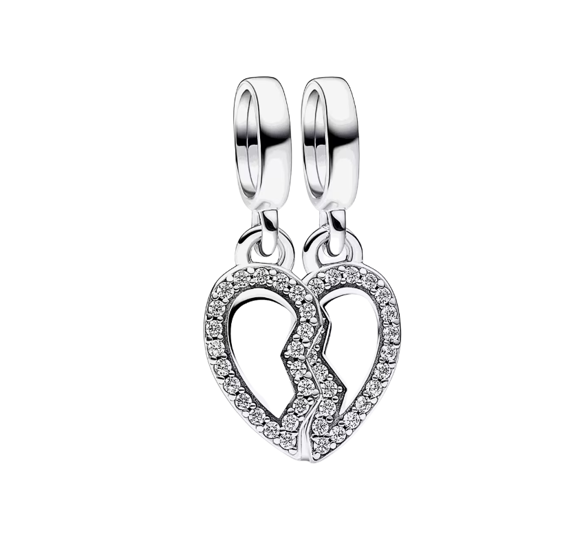 Charm Colgante Divisible Corazón Amistad