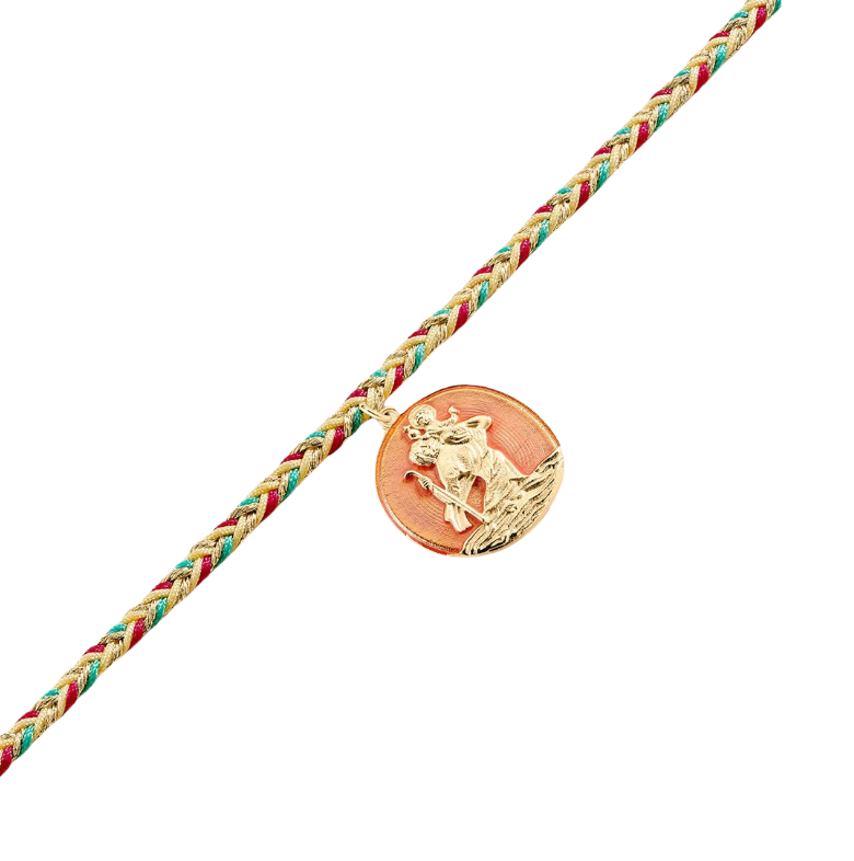 Pulsera y/o gargantilla de cadena VESPER Verde / Dorado