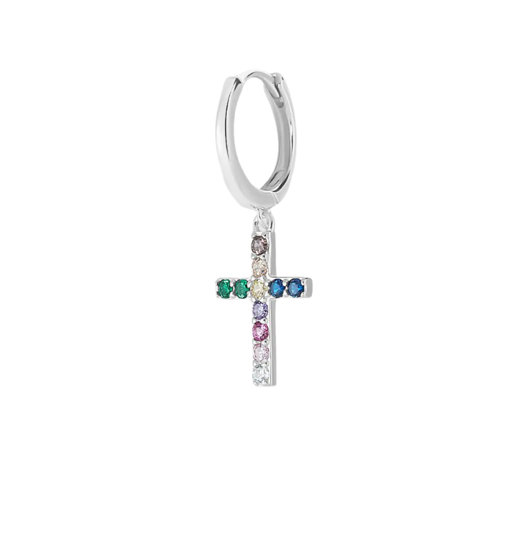 Criolla con cruz circonitas de color x1