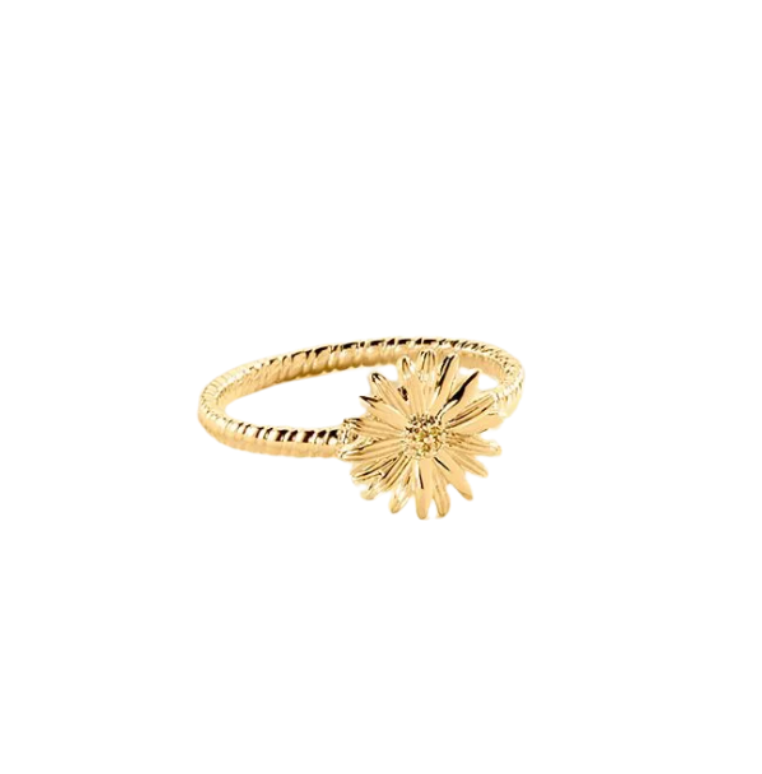 Anillo fino blossom dorado Ágatha París