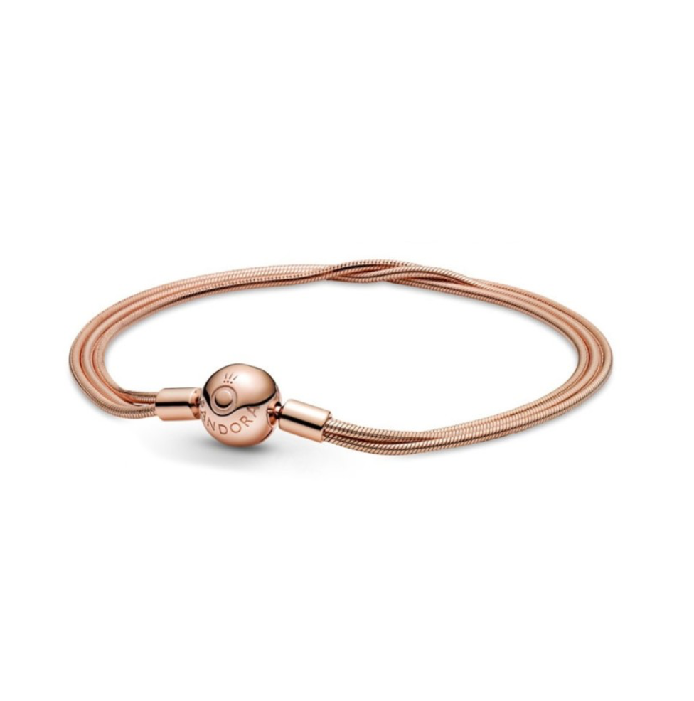 Pulsera Pandora Moments En Pandora Rose Multi Cadena De Serpiente
