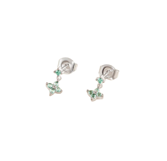 Pendientes cortos BELOVED Multicolor / Plata