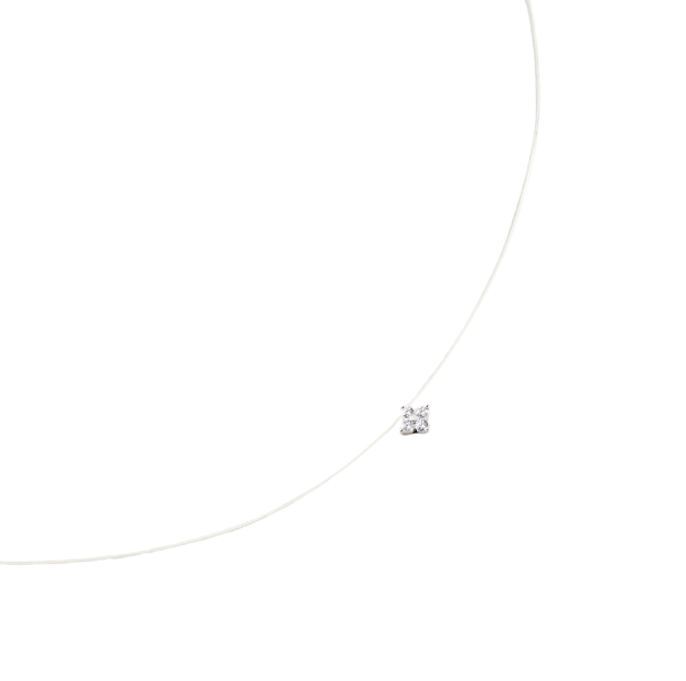 Collar corto BELOVED Cristal / Plateado