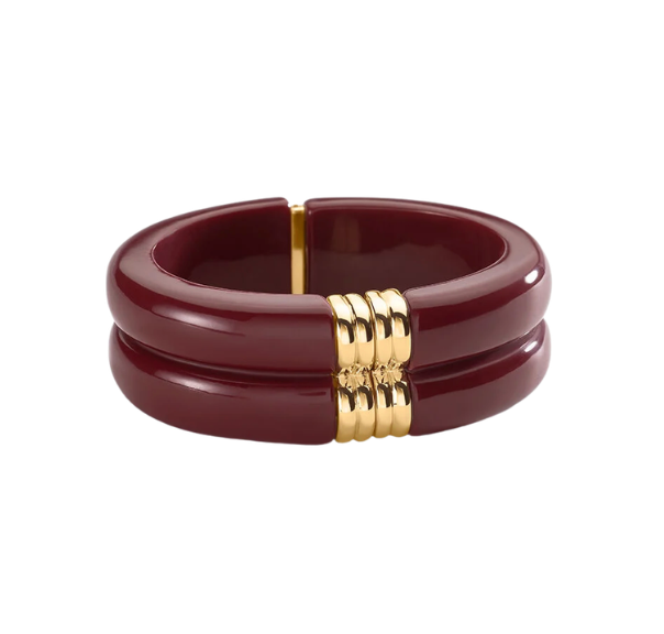 Pulsera esclava ROYAL Bordeos / Dorado