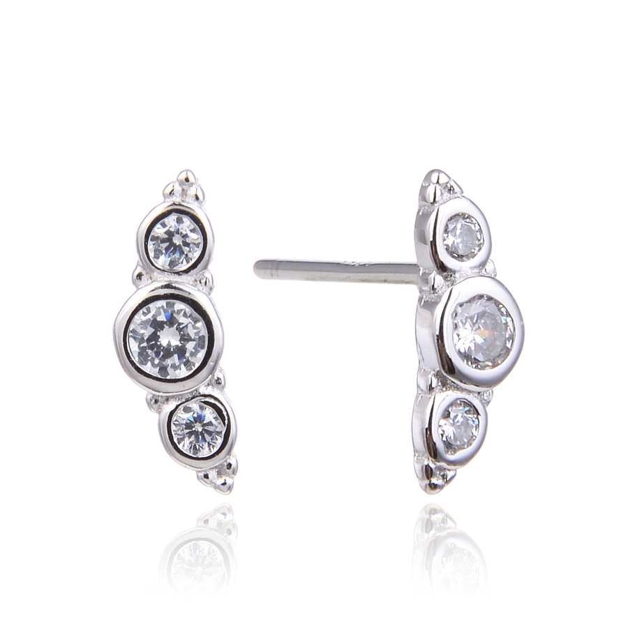 Pendientes de Plata con Circonitas