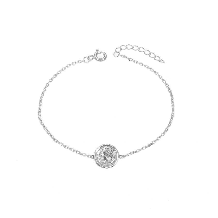 Pulsera de Plata Imitacion de Moneda Antigua
