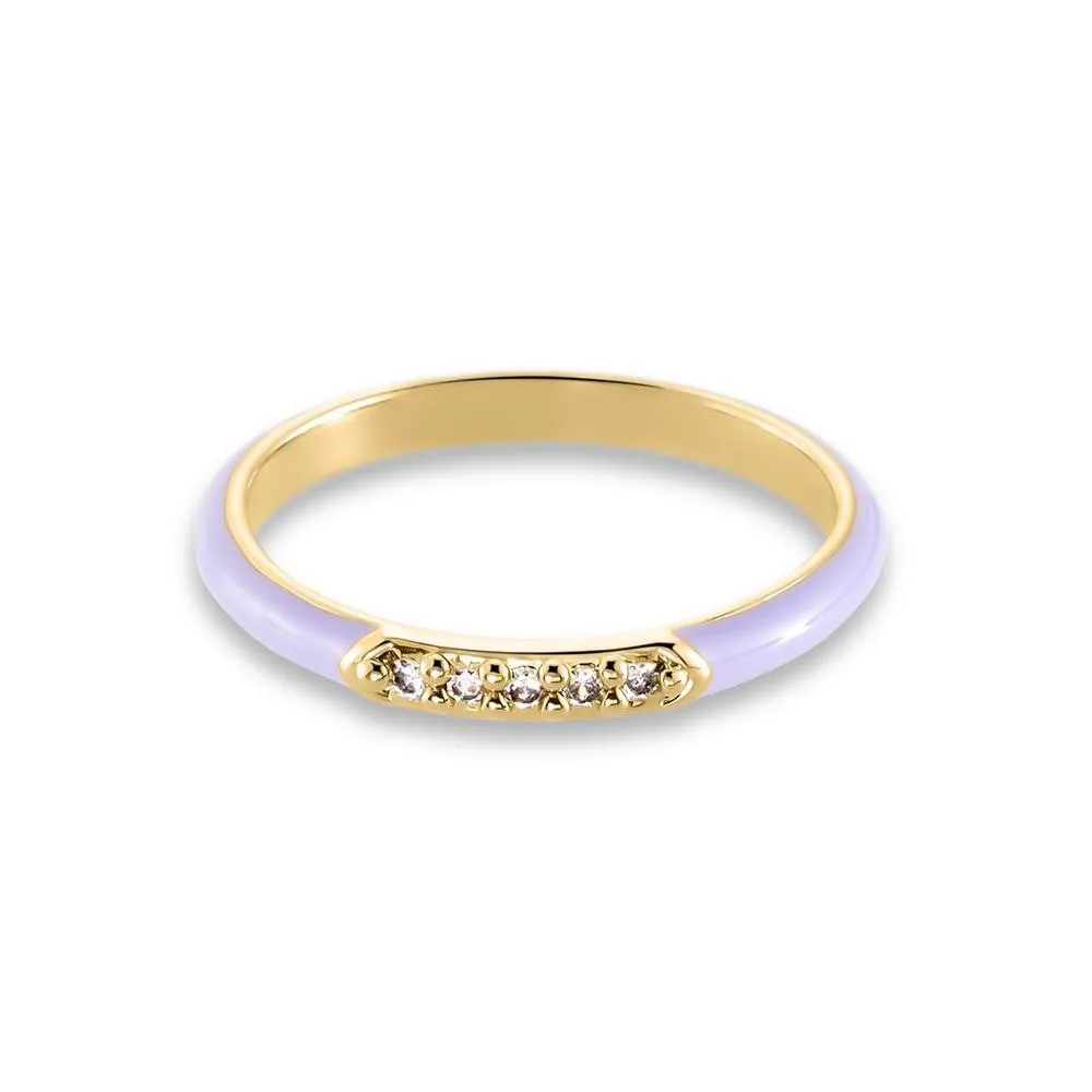 Anillo fino BONHEUR Lavanda