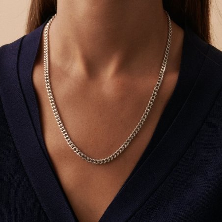 Cadena Agatha París Midi Plateada colección Lucky María Pombo