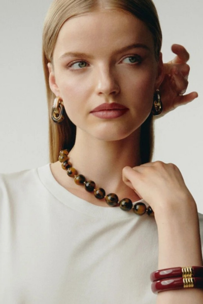 Collar corto ROYAL Concha / Dorado